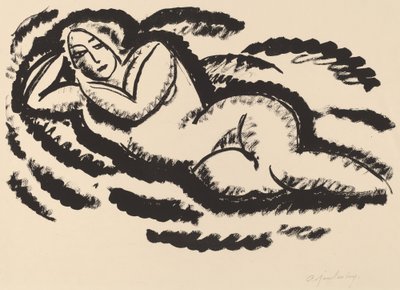 Nudo reclinato da Alexej von Jawlensky