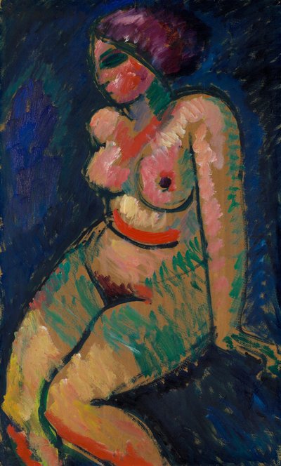 Nudo femminile seduto da Alexej von Jawlensky