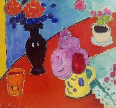 Natura morta con vaso e brocca da Alexej von Jawlensky