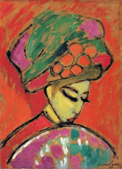 Giovane Ragazza con Cappello Fiorito, 1910 da Alexej von Jawlensky
