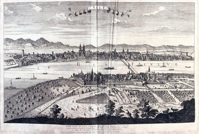 Bale, Svizzera, di A.H. Jaillot in "Atlas Français" - Parigi da Alexis Hubert Jaillot