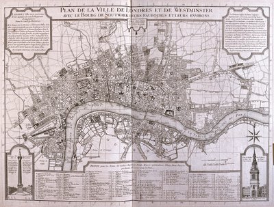 Londra e Westminster -Inghilterra - da A da Alexis Hubert Jaillot