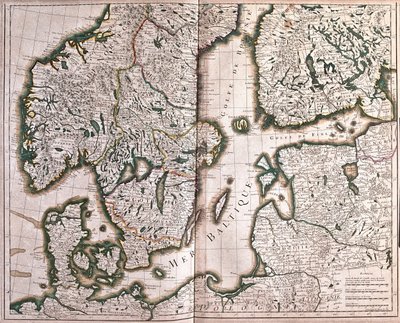 Norvegia, Danimarca, Finlandia e Mar Baltico - da A da Alexis Hubert Jaillot
