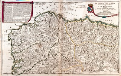Portogallo meridionale, Galizia e Asturie - di A da Alexis Hubert Jaillot