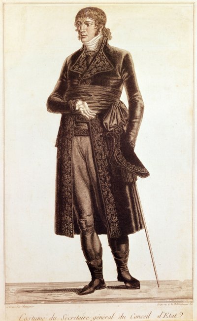 Costume del Segretario Generale del Consiglio di Stato da Alexis Chataigner