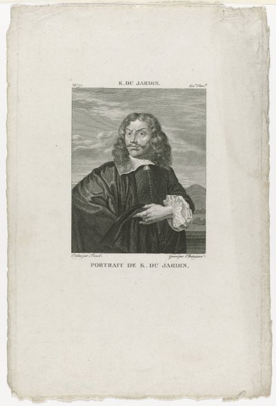 Ritratto di Karel Dujardin Portrait de K. Du Jardin (titolo sull