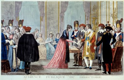 Udienza pubblica del Consiglio Esecutivo (1795-1798) da Alexis Chataignier