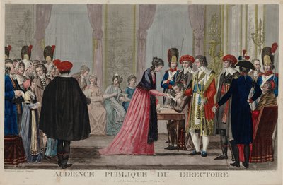 Udienza pubblica del Direttorio, ca 1797 da Alexis Chataignier
