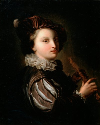 Paggio con un flauto di canna da Alexis Grimou