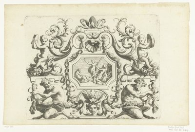 Pannello ottagonale con Orfeo ed Euridice da Alexis Loir (I)