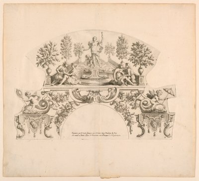 Foglie di ventaglio, Ottava e nona tavola del set, "Divers Desseins de grands Eventails, Encrans, et autres Ornamens, inventati e incisi da Nicolas Loire" da Alexis Loir