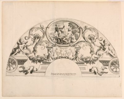 Foglie di ventaglio, terza e quarta tavola del set, "Divers Desseins de grands Eventails, Encrans, et autres Ornamens, inventati e incisi da Nicolas Loire" da Alexis Loir