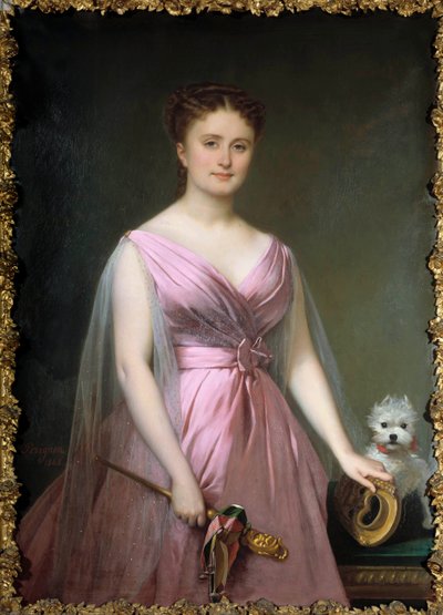 Ritratto della commediante teatrale Hortense Schneider in follia da Alexis Nicolas Perignon