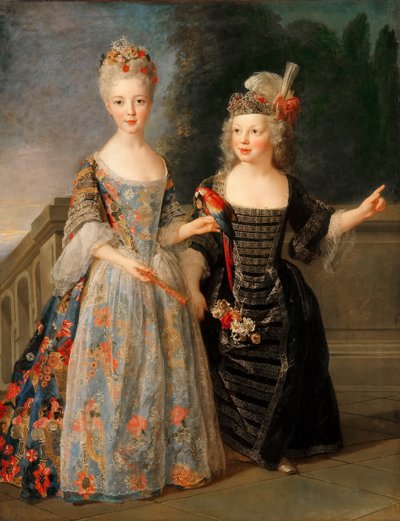 Catherine-Éléonore-Eugénie de Béthisy, futura Principessa di Montauban, e suo fratello Eugène de Béthi da Alexis Simon Belle