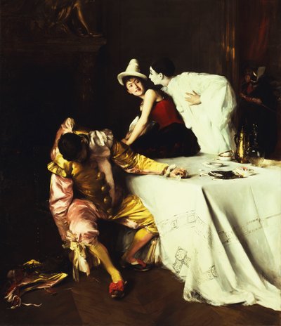 Pierrot, Colombina e Pulcinella da Alexis Vollon