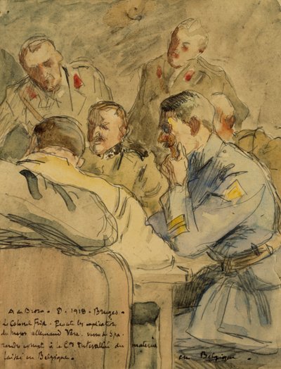 Il colonnello Frid ascolta il maggiore tedesco Vara da Alexis de Broca