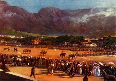 Adunata della Guardia di Città del Capo sul campo di parata, Città del Capo da Alf S Hosking