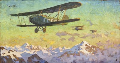 Sorvolo delle montagne del Caucaso da Alfons Konstantinovich Zhaba