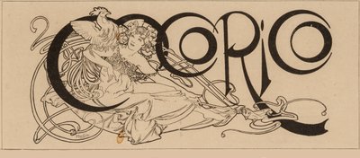 Titolo della rivista Cocorico, 1898 da Alfons Marie Mucha
