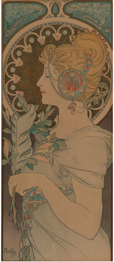 Piuma, 1899 da Alfons Marie Mucha