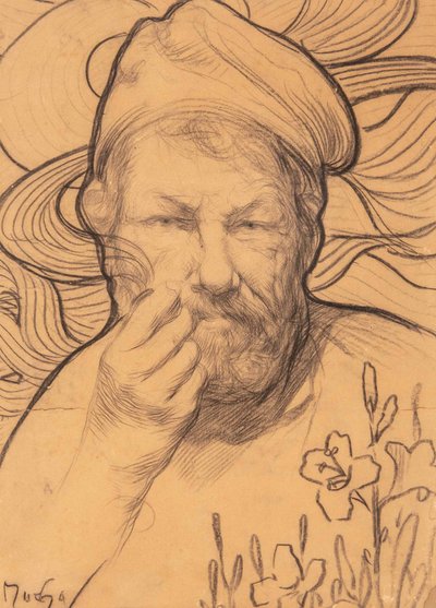 Autoritratto, 1900s-1910s da Alfons Marie Mucha