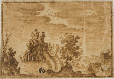 Castello delle fate nel paesaggio da Alfonso Parigi
