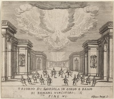 Il trionfo di Santa Orsola in cielo e i conquistatori romani da Alfonso Parigi II