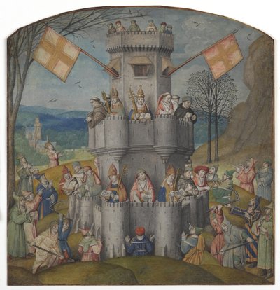 La Fortezza Difesa, metà del XV secolo (manoscritto miniato) da Alfonso de Spina