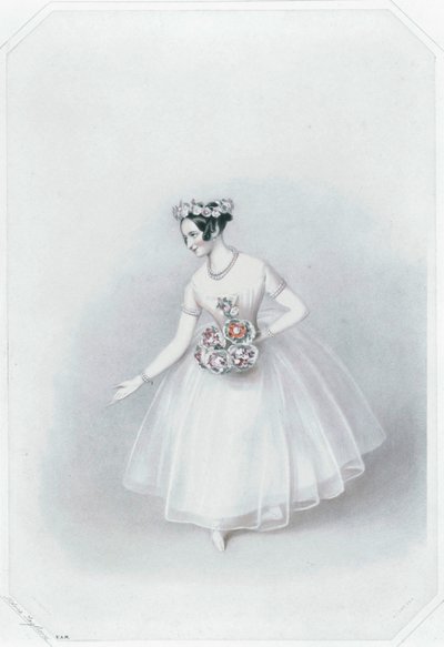 Marie Taglioni, la più famosa ballerina ... (stampa a colori) da Alfred-Edward Chalon