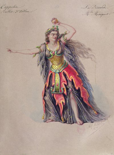 Costume per Discordia nel balletto 