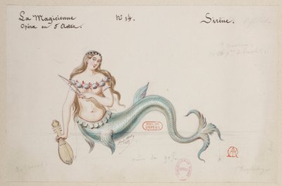 Halévy - La magicienne - modelli in costume di Alfred Albert - 14. Sirena da Alfred Albert