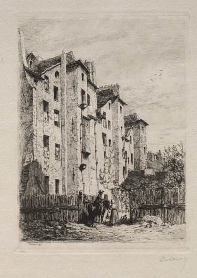 Case, Rue de Lyonnais da Alfred Alexandre Delauney