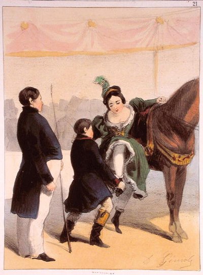 La circense, da Les Femmes de Paris da Alfred Andre Geniole