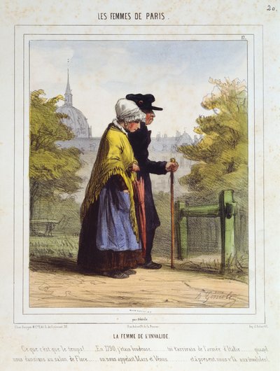 La donna degli Invalides, da Les Femmes de Paris da Alfred Andre Geniole