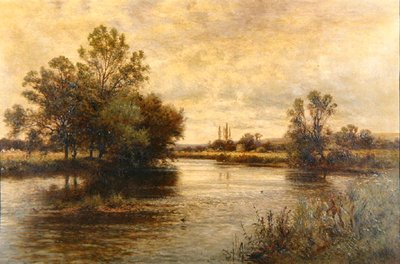 Penton Hook sul Tamigi da Alfred Augustus Glendening