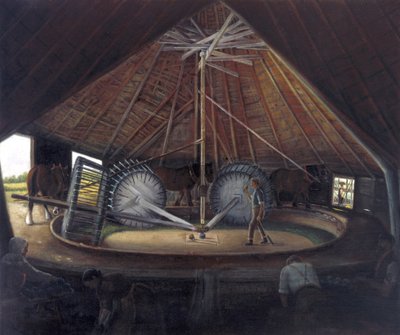 Mulino di guado a Parson Drove, c.1900 da Alfred Balding