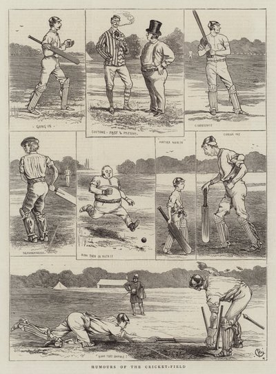 Umori del campo di cricket da Alfred Chantrey Corbould