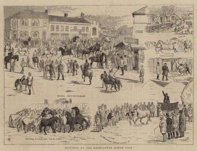 Appunti alla Fiera dei Cavalli di Horncastle da Alfred Chantrey Corbould