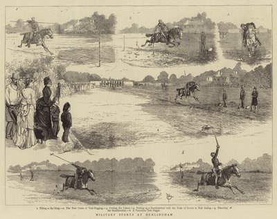Sport militari a Hurlingham da Alfred Chantrey Corbould