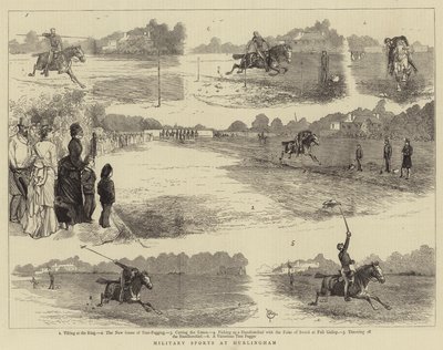 Sport militari a Hurlingham da Alfred Chantrey Corbould