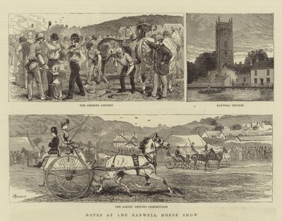 Note al Banwell Horse Show da Alfred Chantrey Corbould