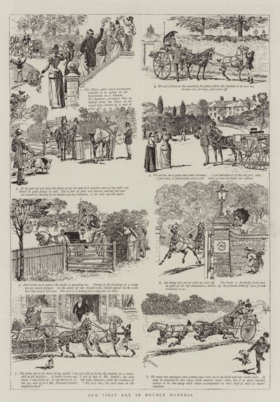 Il nostro primo giorno in doppio tiro da Alfred Chantrey Corbould