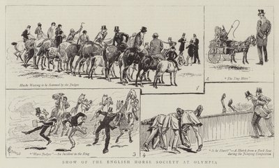Mostra della Società del Cavallo Inglese a Olympia da Alfred Chantrey Corbould