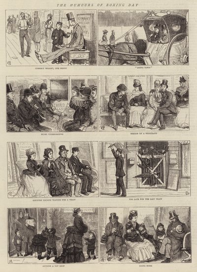 Gli umori del Boxing Day da Alfred Chantrey Corbould