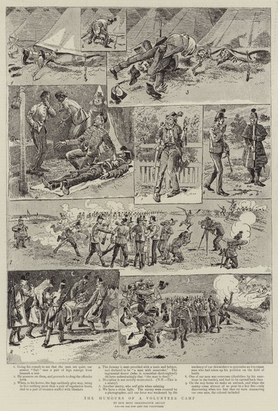 Gli umori di un campo di volontari da Alfred Chantrey Corbould