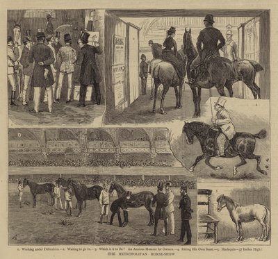 Lo spettacolo equestre metropolitano da Alfred Chantrey Corbould