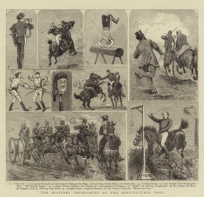 Il torneo militare alla Agricultural Hall da Alfred Chantrey Corbould