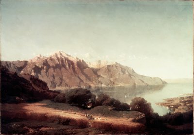 Vista sul lago di Ginevra da Alfred Chavannes