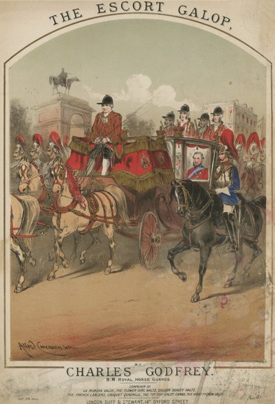 Partitura musicale per The Escort Galop di Charles Godfrey da Alfred Concanen