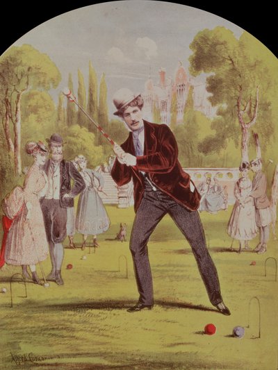 Copertina di spartito per Croquet: Tempo Schottische di Lawreen e Davis da Alfred Concanen